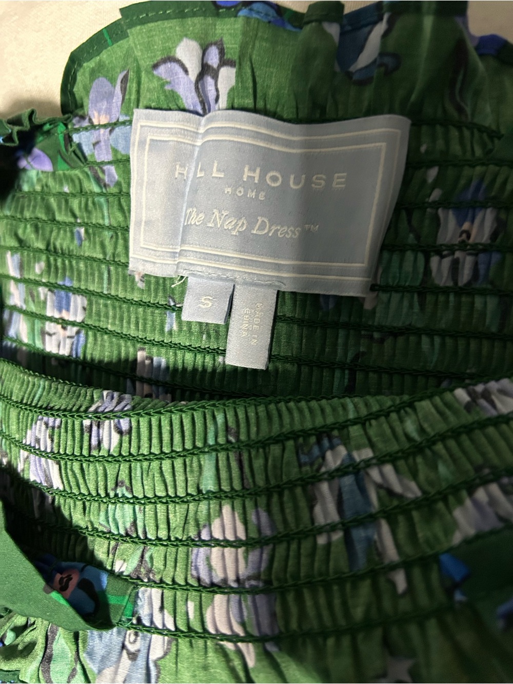 Hill House Home Ellie Nap Dress - Emerald Space Floral - Picture 5 of 6